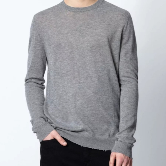 Zadig & Voltaire Kennedy Cp Spi Men’s Cashmere Sweater - Picture 1 of 7
